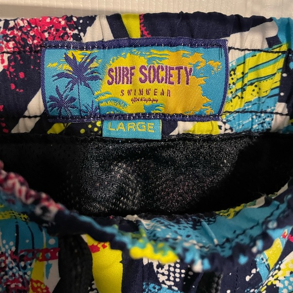 Surf Society Swim Trunks (L) - Picture 2 of 6